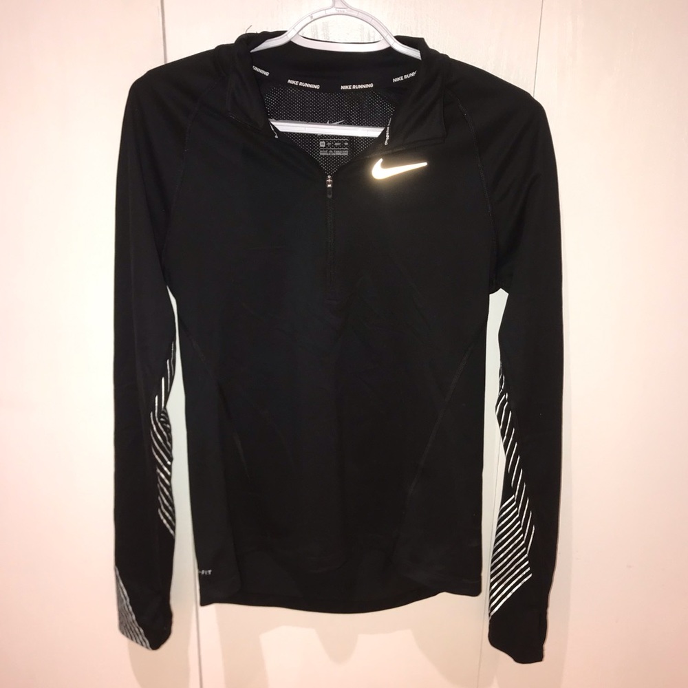 Black Nike reflective Quarter zip